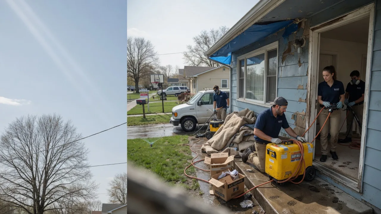 Basement Flood Cleanup in Mount Auburn, IL near me